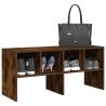 Stackable Shoe Rack in Smoked Oak - 89.5x30x40 cm