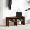 Stackable Shoe Rack in Smoked Oak - 89.5x30x40 cm