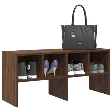 Shoe Rack Stackable Brown Oak 89.5x30x40 cm - Hipomarket