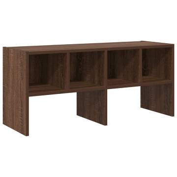 Shoe Rack Stackable Brown Oak 89.5x30x40 cm - Hipomarket