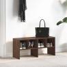 Shoe Rack Stackable Brown Oak 89.5x30x40 cm - Hipomarket