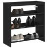 Shoe Rack Black 60x25x62 cm - Stylish Storage Solution