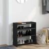 Shoe Rack Black 60x25x62 cm - Stylish Storage Solution