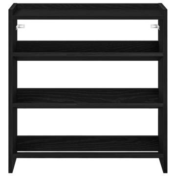 Shoe Rack Black 60x25x62 cm - Stylish Storage Solution