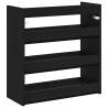 Shoe Rack Black 60x25x62 cm - Stylish Storage Solution