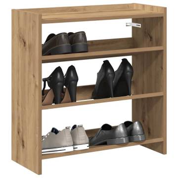 Shoe Rack Artisan Oak - Elegant Storage Solution 60x25x62 cm