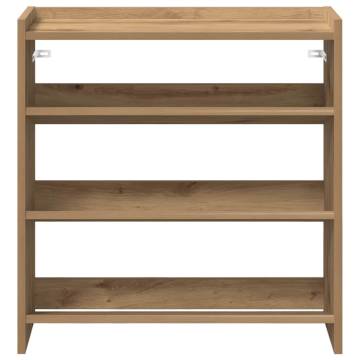 Shoe Rack Artisan Oak - Elegant Storage Solution 60x25x62 cm