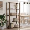 5-Tier Storage Rack Brown 80x38x170 cm Solid Wood Pine Colour brown Size 80 x 38 x 170 cm Quantity in Package 1 Amount 