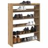 Shoe Rack Artisan Oak - Stylish Storage 80x25x100 cm