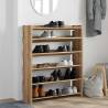 Shoe Rack Artisan Oak - Stylish Storage 80x25x100 cm