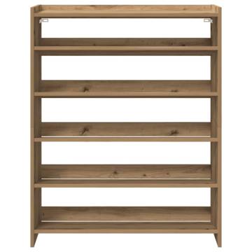 Shoe Rack Artisan Oak - Stylish Storage 80x25x100 cm