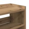 Shoe Rack Artisan Oak - Stylish Storage 80x25x100 cm