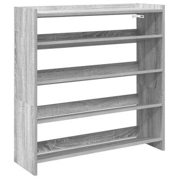 Shoe Rack Grey Sonoma 80x25x81 cm | Durable & Stylish Design