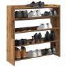  Shoe Rack Old Wood 80x25x81 cm Engineered Wood Colour old wood Quantity in Package 1 Height 81 cm Width 80 cm 