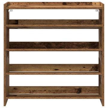 Shoe Rack Old Wood 80x25x81 cm - Stylish Storage Solution