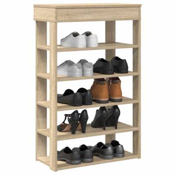 Shoe Rack Sonoma Oak - Stylish & Durable Storage Solution