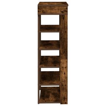 Shoe Rack Smoked Oak 60x30x98 cm - Durable Engineered Wood