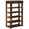 Shoe Rack Smoked Oak 60x30x98 cm - Durable Engineered Wood