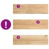 Stair Treads - 4 pcs Solid Oak 90x25x2 cm | HipoMarket