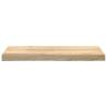 Untreated Solid Wood Oak Window Sills | 2 pcs 70x30x2 cm