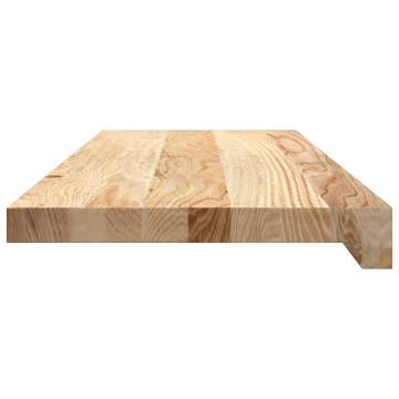 Untreated Solid Wood Oak Window Sills | 2 pcs 70x30x2 cm