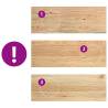 Untreated Solid Wood Oak Window Sills | 2 pcs 70x30x2 cm