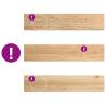 Untreated Solid Oak Window Sills - 2 pcs | Hipomarket UK