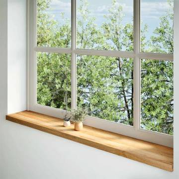 Light Brown Solid Oak Window Sills - 2 pcs | HipoMarket UK