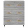 Elegant Grey Sonoma Highboard - 69.5x34x180 cm