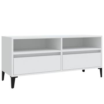 TV Cabinet White 100x34.5 cm | Stylish Storage Solution