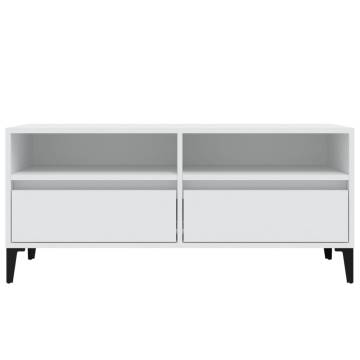 TV Cabinet White 100x34.5 cm | Stylish Storage Solution