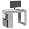  Desk with Drawer and Shelf Concrete Grey 102x62x77.5 cm Engineered Wood Colour concrete grey Quantity in Package 1 