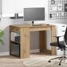 Artisan Oak Desk with Drawer & Shelf - Functional Style