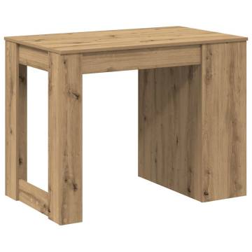 Artisan Oak Desk with Drawer & Shelf - Functional Style