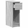 Stylish Grey Sonoma Bedside Cabinet with Drawer | 20x36x60 cm