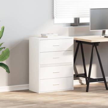 Stylish White Cabinets with 2 Drawers - 60x31x40 cm | Hipo Market