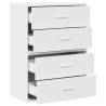 Stylish White Cabinets with 2 Drawers - 60x31x40 cm | Hipo Market