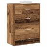  Cabinets with 2 Drawers 2 pcs Old Wood 60x31x40 cm Engineered Wood Colour old wood Quantity in Package 2 