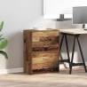 Stylish Old Wood Cabinets with 2 Drawers - 60x31x40 cm