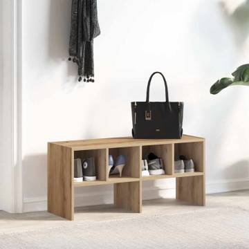 Shoe Rack Stackable Artisan Oak - 89.5x30x40 cm | HipoMarket