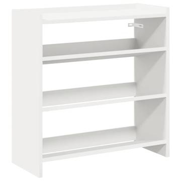 Shoe Rack White 60x25x62 cm Engineered Wood - Stylish & Durable