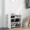 Shoe Rack White 60x25x62 cm Engineered Wood - Stylish & Durable