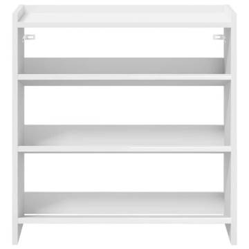 Shoe Rack White 60x25x62 cm Engineered Wood - Stylish & Durable