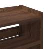 Elegant Brown Oak Shoe Rack - Space-Saving Design (60x25x62 cm)