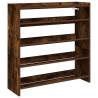 Shoe Rack Smoked Oak 80x25x81 cm - Stylish Storage Solution