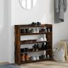 Shoe Rack Smoked Oak 80x25x81 cm - Stylish Storage Solution