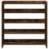 Shoe Rack Smoked Oak 80x25x81 cm - Stylish Storage Solution