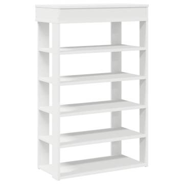 Shoe Rack White 60x30x98 cm | Stylish & Durable Storage