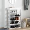 Shoe Rack White 60x30x98 cm | Stylish & Durable Storage