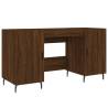 Elegant Brown Oak Desk 140x50x75 cm - Durable & Stylish